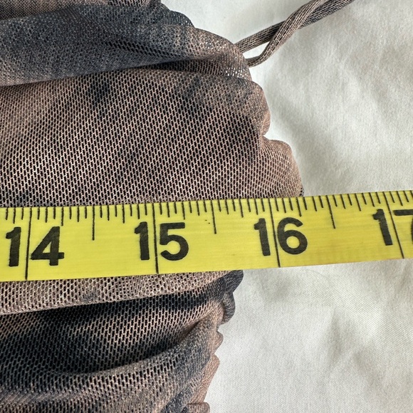 Zara Brown Ruched Crop Camisole - Picture 10 of 10